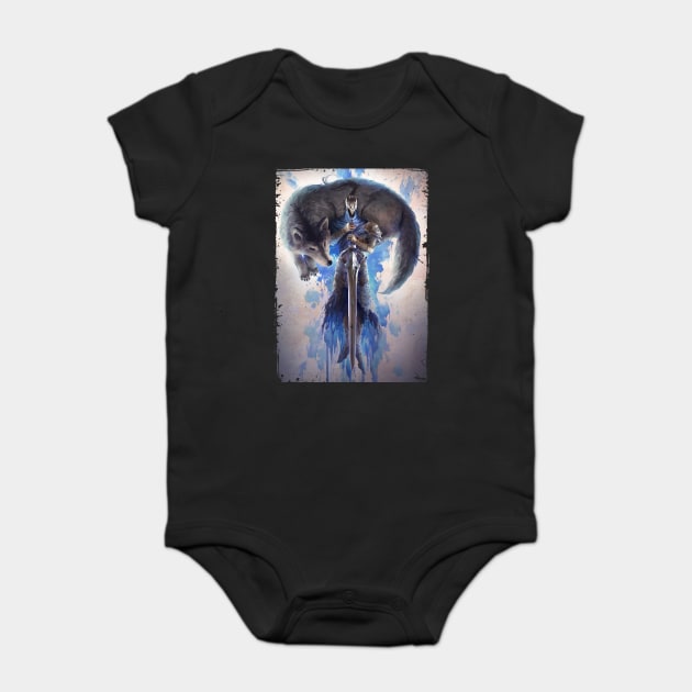 Artorias Dark Souls Baby Bodysuit by mariotalvio